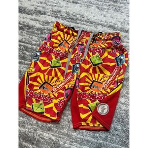 Flow Society Lacrosse Shorts Youth XS All Over Print Flowburst Graphic Athletic